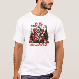 På den busiga listan och jag ångrar ingenting Tvät T Shirt