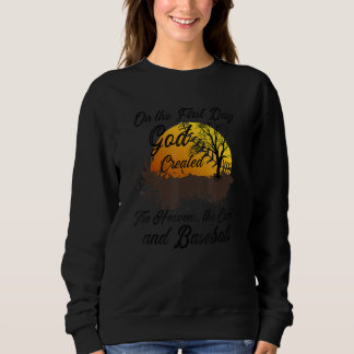 På den första dagen skapade Gud baseboll T Shirt
