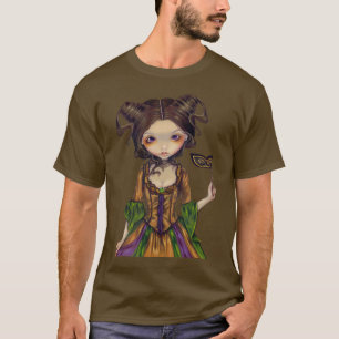 På den gotiska skjortan för maskeradboll tee shirt