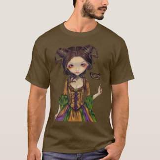 På den gotiska skjortan för maskeradboll tee shirt