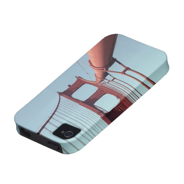 På den guld- grinden överbrygga Case-Mate iPhone skal (Ovansidan)