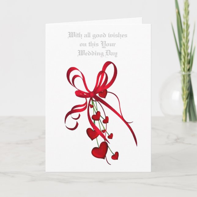 PÅ DEN HÄR BRÖLLOPSDAGEN KORT (Framsida)