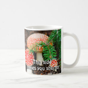 "På den här sidan får du längre" Mushroom Mugg