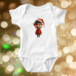 På den! Jul Elf Baby Bodykostym T Shirt