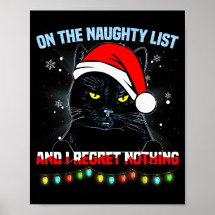 På Den Stygga Listan Och Inget Ångrar Jag Katt Chr Poster