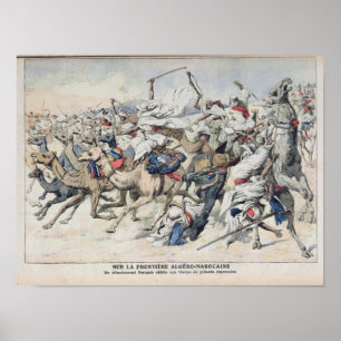 På denMarockanska gränsen en fransk Poster