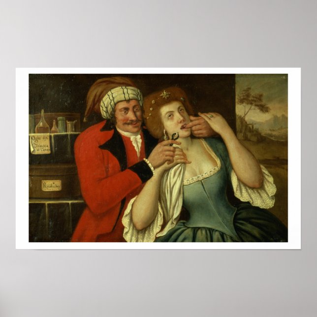 På dentisten (olja på canvas) poster (Framsidan)