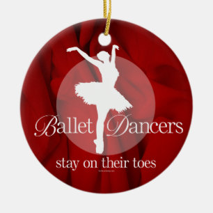 På deras leksaker (Ballet) keramiska prydnadsförem Julgransprydnad Keramik