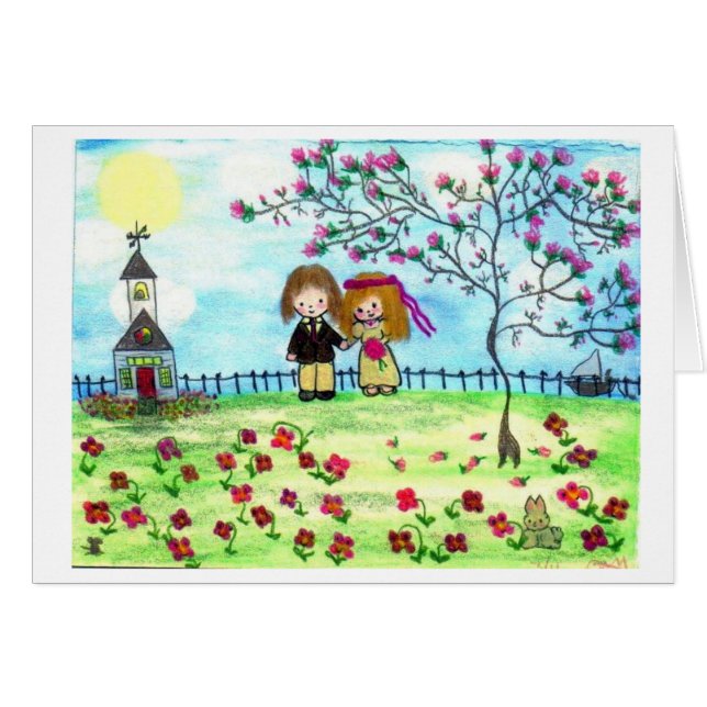 "På deras väg.." Hälsningskort (Framsidan Horizontal)