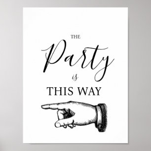 PÅ DET HÄR SÄTTET PÅPEKAR FINGER TECKNINGEN POSTER