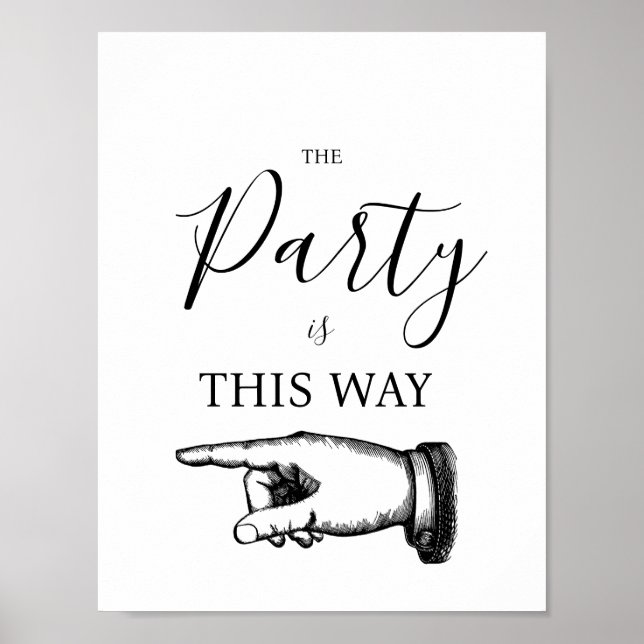 PÅ DET HÄR SÄTTET PÅPEKAR FINGER TECKNINGEN POSTER (Framsidan)