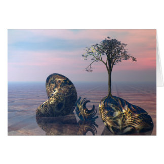 På det oändliga flygplan för fractal 3D Hälsningskort