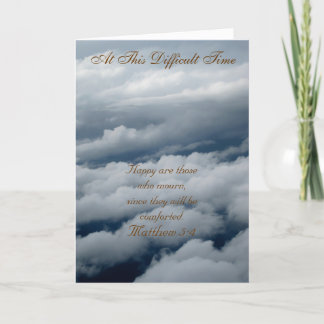 På detta svåra Time hälsningkort Kort