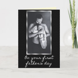 På din första fars dag-fotografi kort
