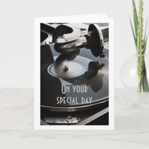 PÅ DIN **SPECIELLARE DAG** BIRTHDAG MED MUSIK KORT