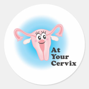 På dina Cervix-fästingar Runt Klistermärke