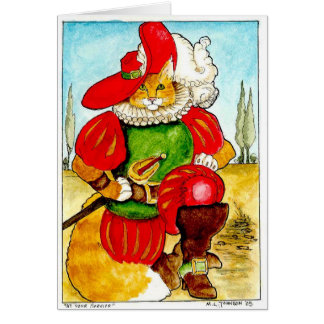 På ditt tjänste- hälsningskort