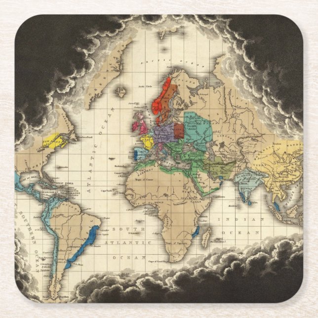 På döden av Charles V 1551 Underlägg Papper Kvadrat (Framsidan)