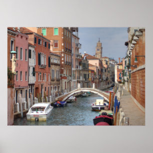 På Dorsoduro, Venedigs Italien Poster