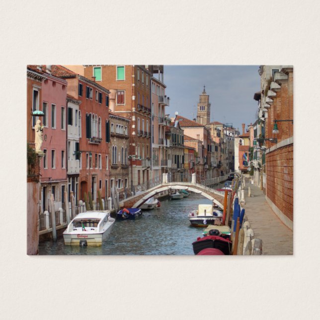 På Dorsoduro, Venedigs Italien Visitkort (Framsidan)