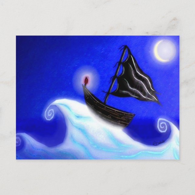 På drift vykort (Framsida)