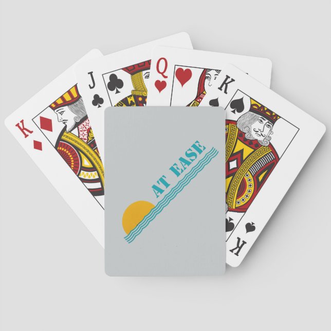 "På Ease" anpassningsbar som leker kort Casinokort (Baksidan)