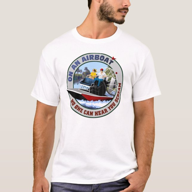 På en Airboat T-shirt (Framsida)