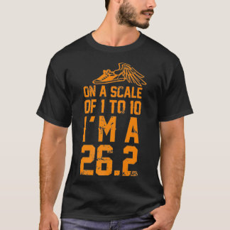 På en  av 1 till 10 crossa country maratonspår t shirt