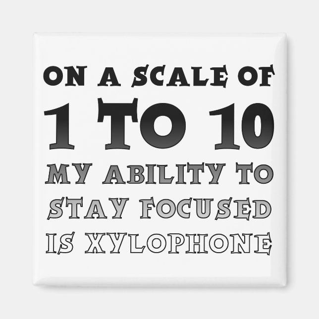 på en  av 1 till 10 fokuserade, finfördelade magne magnet (Framsidan)