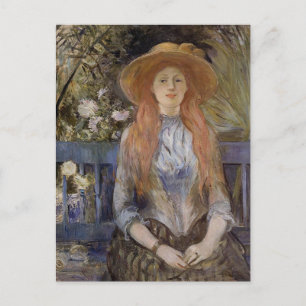 På en bänk av Berthe Morisot vykort