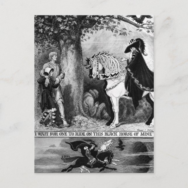 På en Blek Horse Vykort (Framsida)