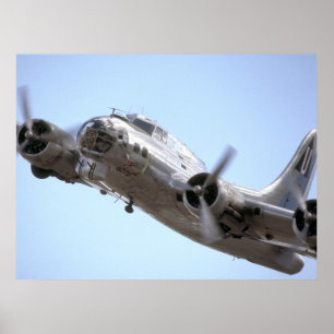 På en flygande fästning Springa-B17 Poster