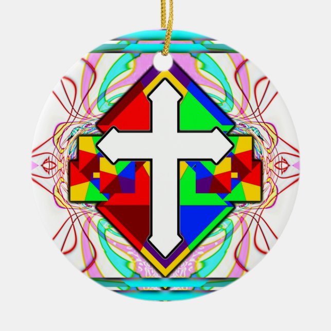 "På en Grail Quest" Julgransprydnad Keramik (Framsidan)