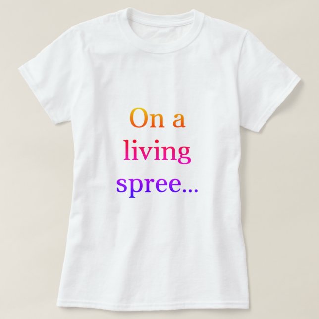 På en levande spö T-Shirt (Design framsida)