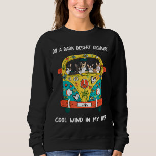 På en mörk ökenmotorväg Kall vind i mitt hår Corg T Shirt