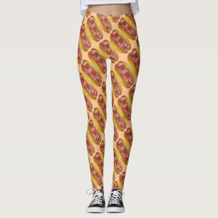 På en roll maine Lobster Rolls Sandwich Foodie Foo Leggings