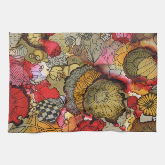 "På en rullhandduk" Kökshandduk (Horisontell)