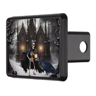 På en skrämmande mörk, vinternatt dragkroksskydd