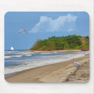 På en strand någonstans Mousepad Musmatta