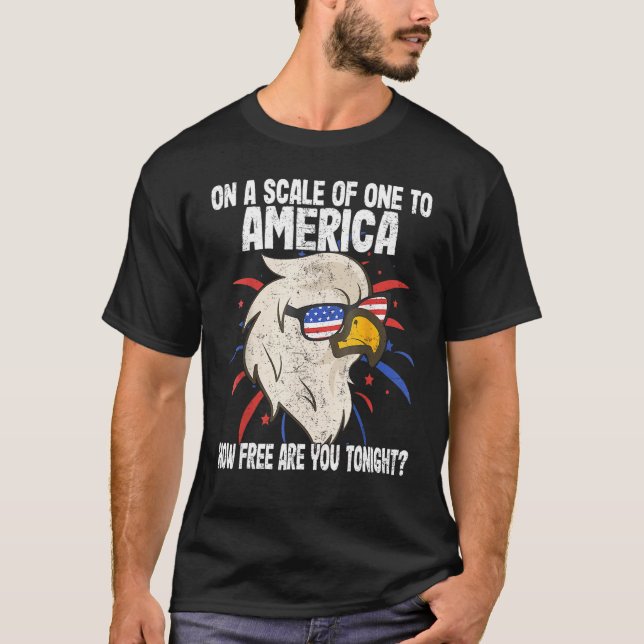 På en  till Amerika hur gratis är du Toni? T Shirt (Framsida)