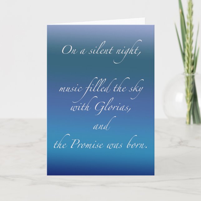 På en tyst natt helgkort (Framsida)