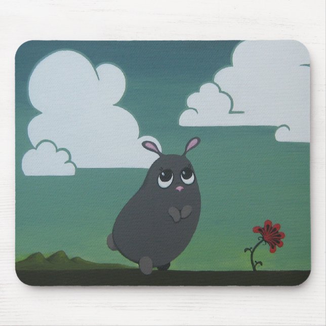 På en vanlig mus vaddera musmatta (Framsidan)