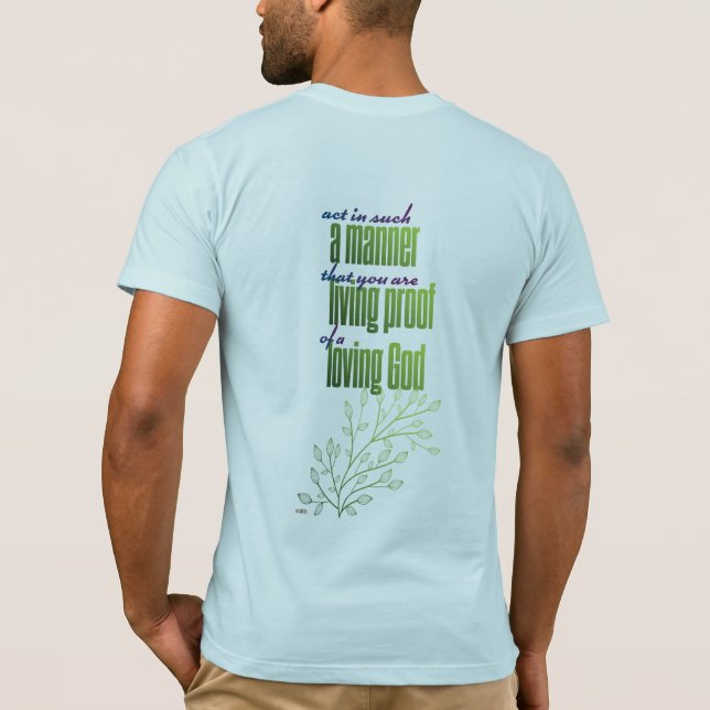 på ett sådant sätt t shirt (Baksida)