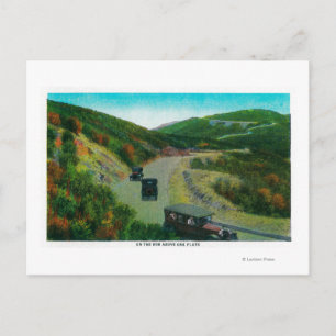 På fälgen ovanför Oak FlatsRidge Route, CA Vykort