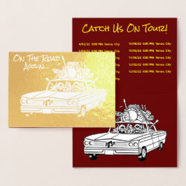 På färden igen, ett fjolkort folierat kort