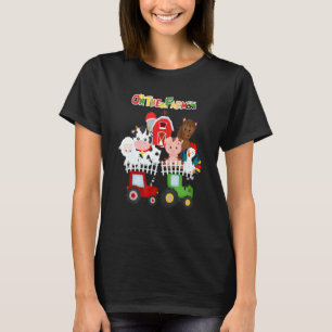 På Farm Barnyard Boskap Cute Småbarn Boy T Shirt