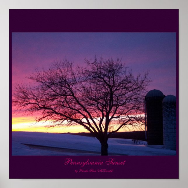 Pa Farm Sunset Poster (Framsidan)