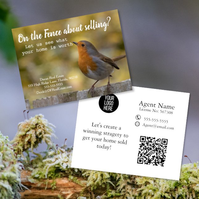 På Fence Fastigheter Robin Postcard Vykort (Skapare uppladdad)