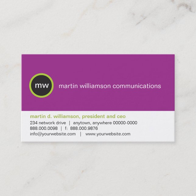 På fläckvisitkorten visitkort (Framsida)