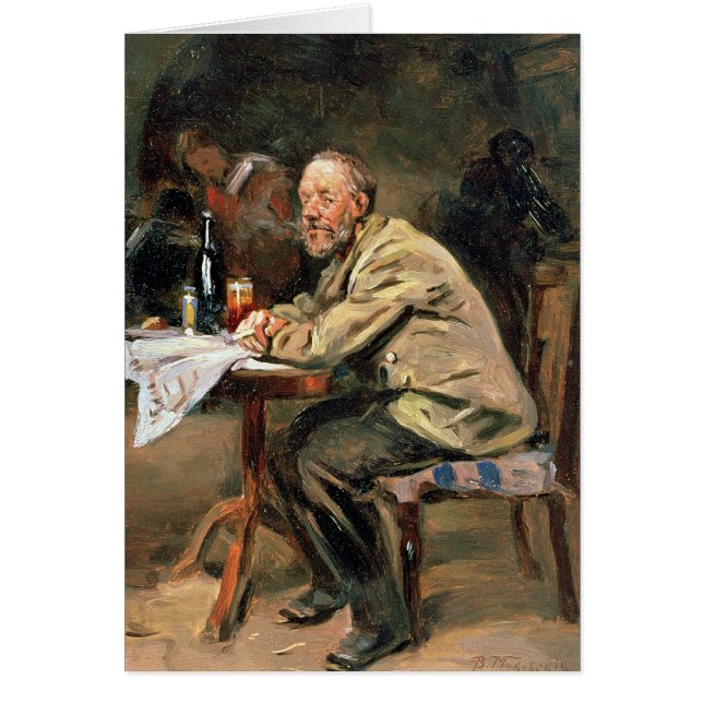 På flaskan hälsningskort (Framsidan)